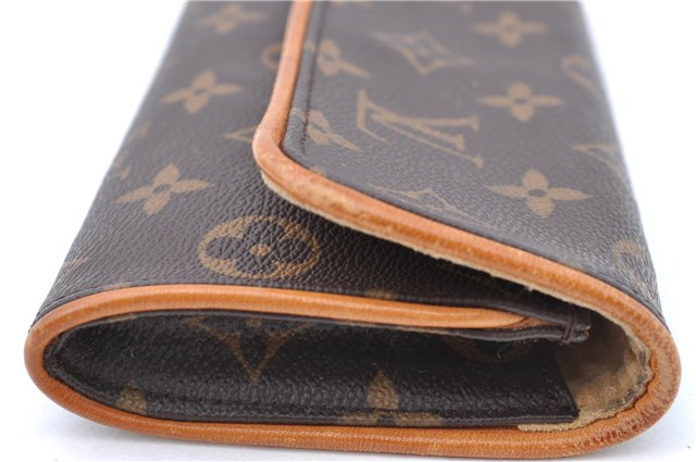 Authentic Louis Vuitton Monogram Pochette Twin PM Shoulder Bag M51854 LV J5366