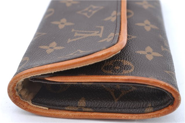 Authentic Louis Vuitton Monogram Pochette Twin PM Shoulder Bag M51854 LV J5366