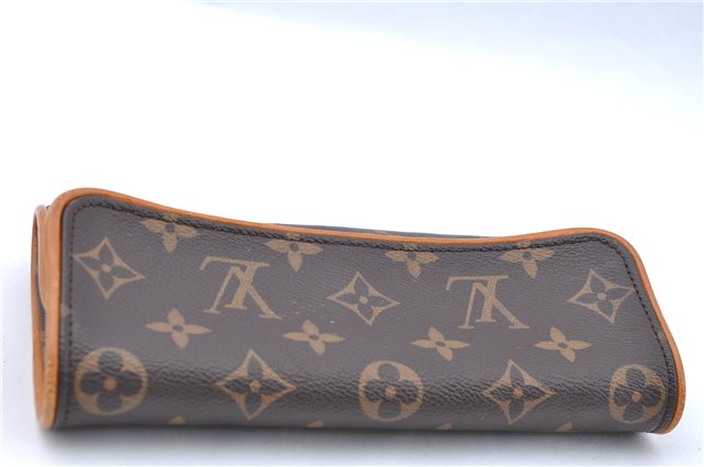 Authentic Louis Vuitton Monogram Pochette Twin PM Shoulder Bag M51854 LV J5366