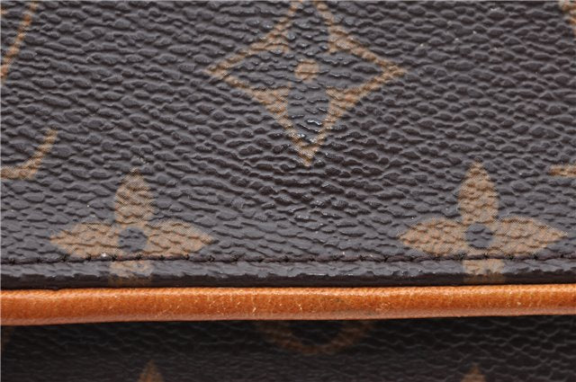 Authentic Louis Vuitton Monogram Pochette Twin PM Shoulder Bag M51854 LV J5366