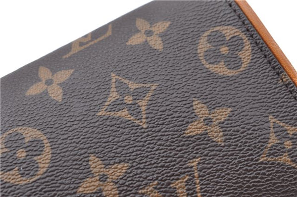 Authentic Louis Vuitton Monogram Pochette Twin PM Shoulder Bag M51854 LV J5366