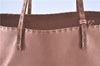 Authentic FENDI Selleria Shoulder Tote Bag Leather Pink Gold J5377