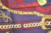 Authentic HERMES Carre 90 Scarf "BRIDE DE COUR" Silk Purple Box J5379