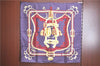 Authentic HERMES Carre 90 Scarf "BRIDE DE COUR" Silk Purple Box J5379