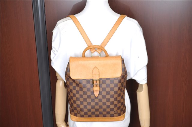 Authentic Louis Vuitton Damier Arlequin 100th anniversary N99038 Backpack J5387