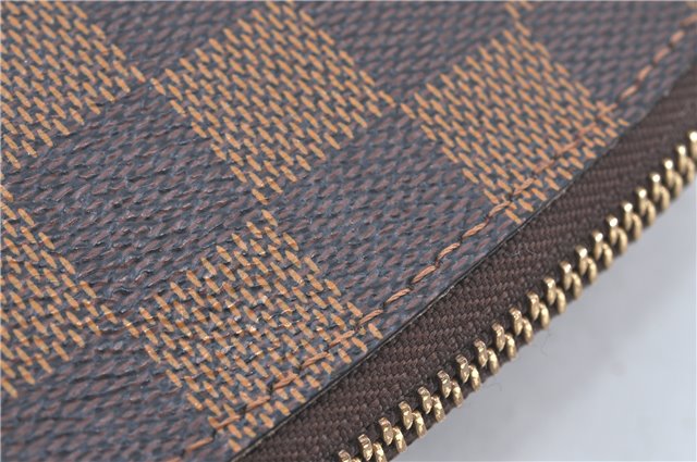 Authentic Louis Vuitton Damier Pochette Cosmetic GM Pouch N23345 LV J5402