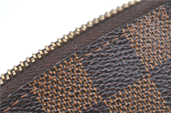 Authentic Louis Vuitton Damier Pochette Cosmetic GM Pouch N23345 LV J5402