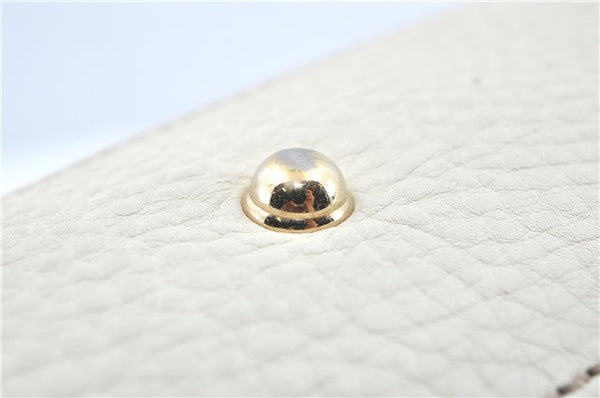 Authentic GUCCI Bamboo 2Way Shoulder Hand Bag Leathe 308360 Ivory J5410