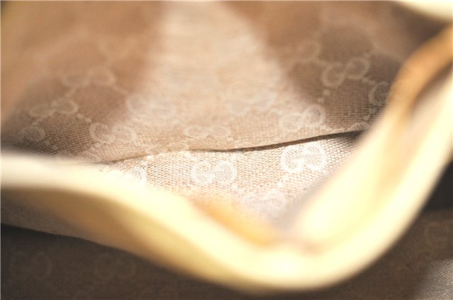 Authentic GUCCI Bamboo 2Way Shoulder Hand Bag Leathe 308360 Ivory J5410