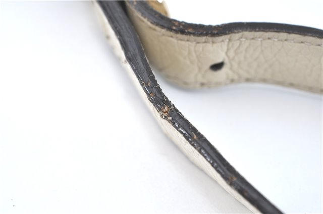 Authentic GUCCI Bamboo 2Way Shoulder Hand Bag Leathe 308360 Ivory J5410