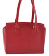 Authentic Louis Vuitton Epi Duplex Shoulder Tote Bag Red M52427 LV J5414