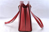 Authentic Louis Vuitton Epi Duplex Shoulder Tote Bag Red M52427 LV J5414