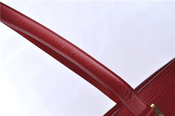 Authentic Louis Vuitton Epi Duplex Shoulder Tote Bag Red M52427 LV J5414