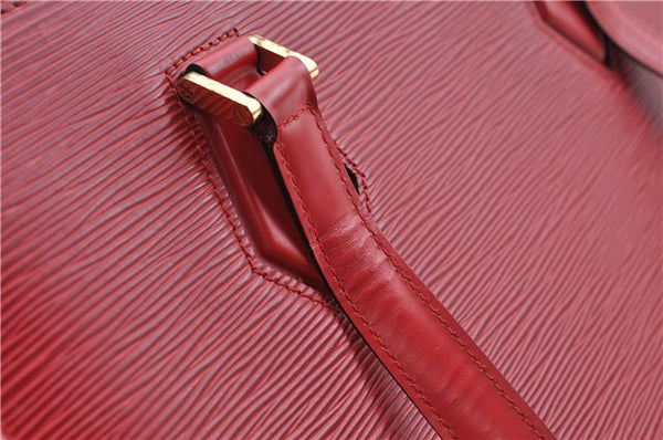 Authentic Louis Vuitton Epi Duplex Shoulder Tote Bag Red M52427 LV J5414