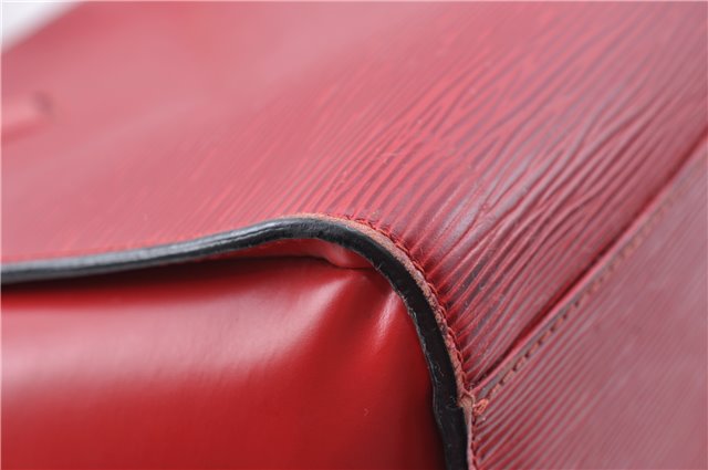 Authentic Louis Vuitton Epi Duplex Shoulder Tote Bag Red M52427 LV J5414