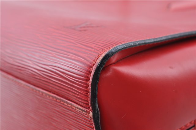 Authentic Louis Vuitton Epi Duplex Shoulder Tote Bag Red M52427 LV J5414