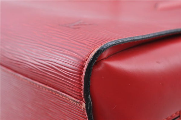 Authentic Louis Vuitton Epi Duplex Shoulder Tote Bag Red M52427 LV J5414