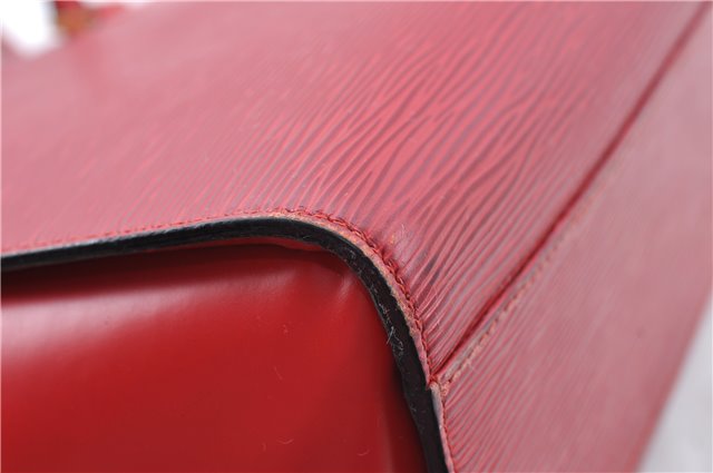 Authentic Louis Vuitton Epi Duplex Shoulder Tote Bag Red M52427 LV J5414