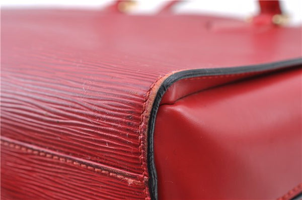 Authentic Louis Vuitton Epi Duplex Shoulder Tote Bag Red M52427 LV J5414