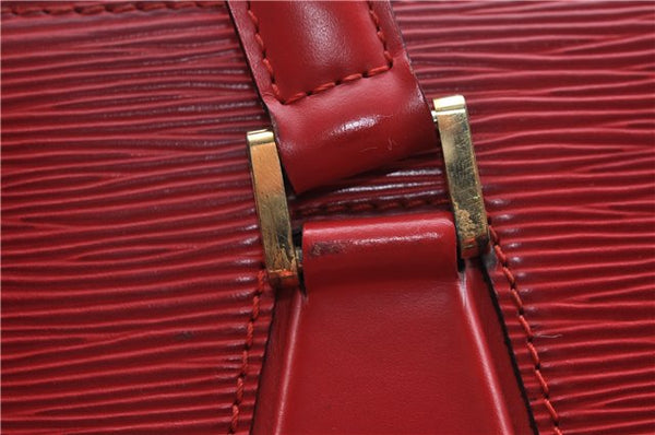 Authentic Louis Vuitton Epi Duplex Shoulder Tote Bag Red M52427 LV J5414