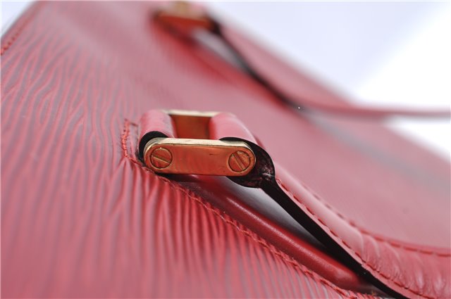 Authentic Louis Vuitton Epi Duplex Shoulder Tote Bag Red M52427 LV J5414