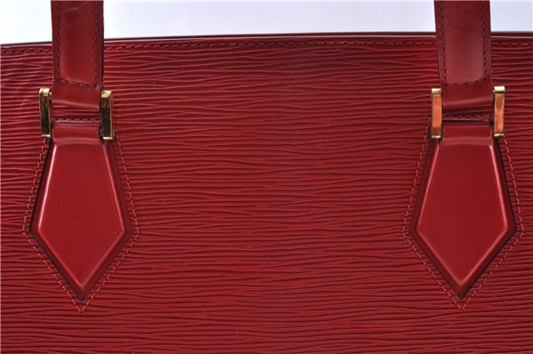 Authentic Louis Vuitton Epi Duplex Shoulder Tote Bag Red M52427 LV J5414
