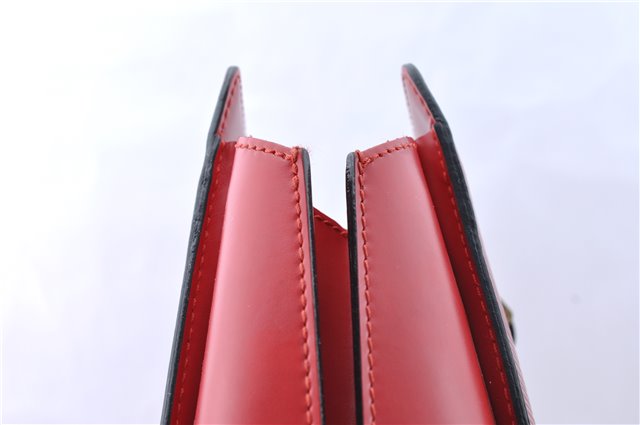 Authentic Louis Vuitton Epi Duplex Shoulder Tote Bag Red M52427 LV J5414