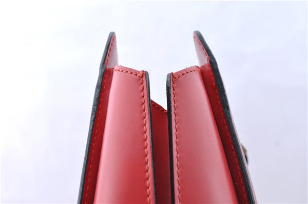 Authentic Louis Vuitton Epi Duplex Shoulder Tote Bag Red M52427 LV J5414