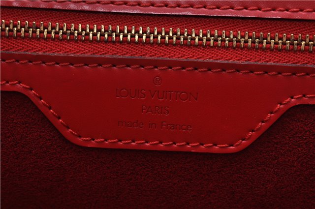 Authentic Louis Vuitton Epi Duplex Shoulder Tote Bag Red M52427 LV J5414