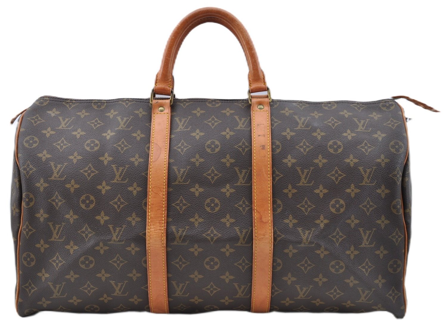 Authentic Louis Vuitton Monogram Keepall 50 Travel Boston Bag Old Model LV J5418