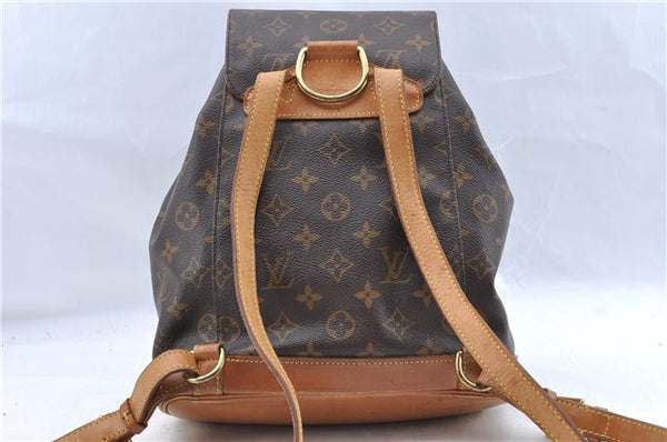 Authentic Louis Vuitton Monogram Montsouris MM Backpack M51136 LV J5439