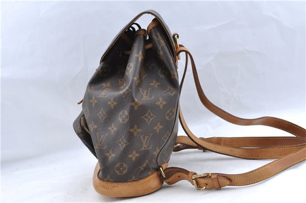 Authentic Louis Vuitton Monogram Montsouris MM Backpack M51136 LV J5439