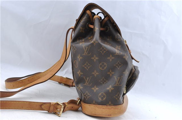 Authentic Louis Vuitton Monogram Montsouris MM Backpack M51136 LV J5439