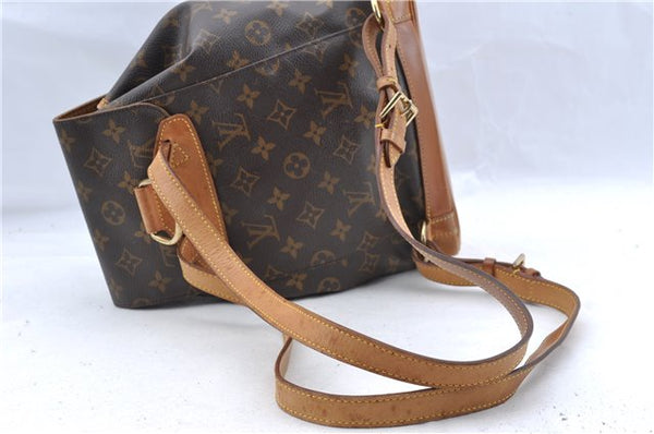 Authentic Louis Vuitton Monogram Montsouris MM Backpack M51136 LV J5439