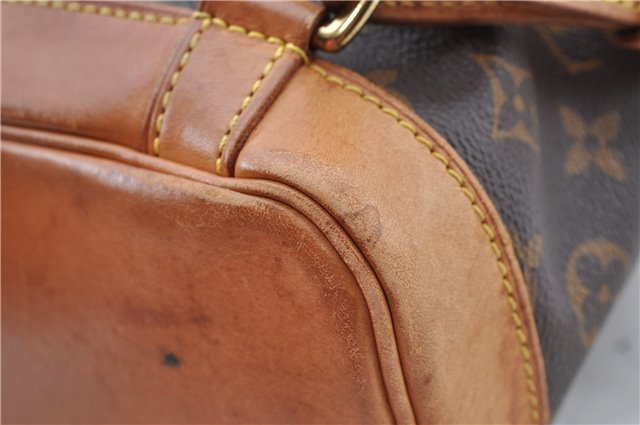 Authentic Louis Vuitton Monogram Montsouris MM Backpack M51136 LV J5439