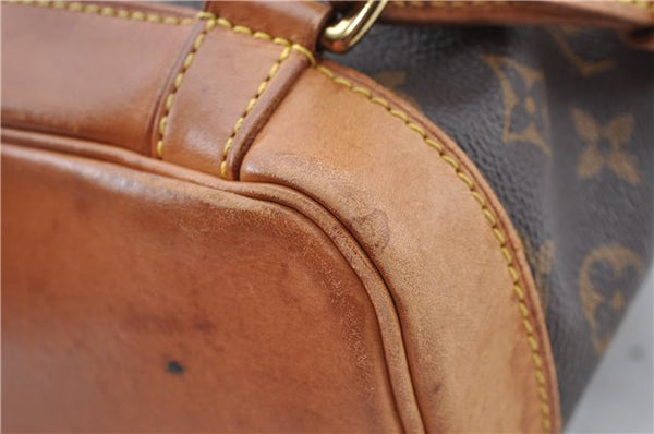 Authentic Louis Vuitton Monogram Montsouris MM Backpack M51136 LV J5439