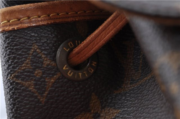 Authentic Louis Vuitton Monogram Montsouris MM Backpack M51136 LV J5439