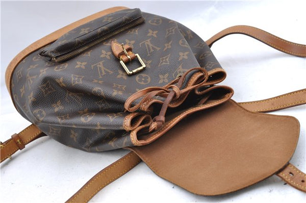 Authentic Louis Vuitton Monogram Montsouris MM Backpack M51136 LV J5439