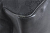 Authentic GUCCI Shoulder Tote Bag GG Canvas Leather 109141 Black J5442