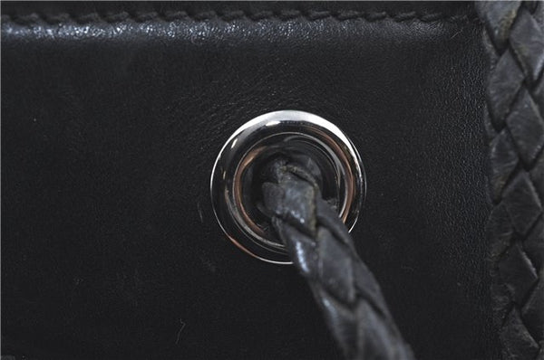 Authentic GUCCI Shoulder Tote Bag GG Canvas Leather 109141 Black J5442