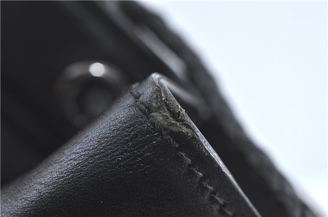 Authentic GUCCI Shoulder Tote Bag GG Canvas Leather 109141 Black J5442