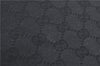 Authentic GUCCI Shoulder Tote Bag GG Canvas Leather 109141 Black J5442