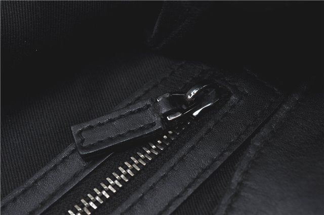 Authentic GUCCI Shoulder Tote Bag GG Canvas Leather 109141 Black J5442