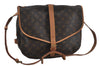 Authentic Louis Vuitton Monogram Saumur 35 Shoulder Cross Bag M42254 LV J5443