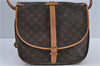 Authentic Louis Vuitton Monogram Saumur 35 Shoulder Cross Bag M42254 LV J5443