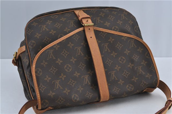 Authentic Louis Vuitton Monogram Saumur 35 Shoulder Cross Bag M42254 LV J5443