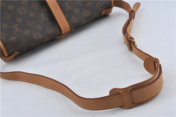 Authentic Louis Vuitton Monogram Saumur 35 Shoulder Cross Bag M42254 LV J5443