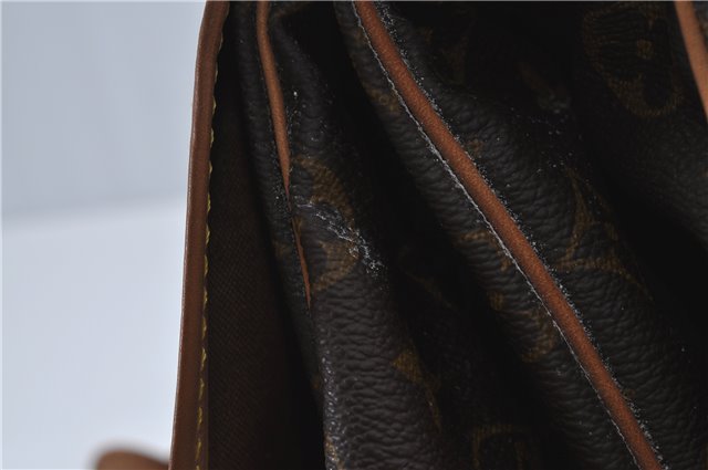 Authentic Louis Vuitton Monogram Saumur 35 Shoulder Cross Bag M42254 LV J5443