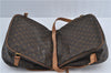 Authentic Louis Vuitton Monogram Saumur 35 Shoulder Cross Bag M42254 LV J5443