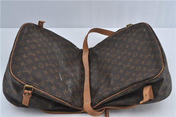 Authentic Louis Vuitton Monogram Saumur 35 Shoulder Cross Bag M42254 LV J5443